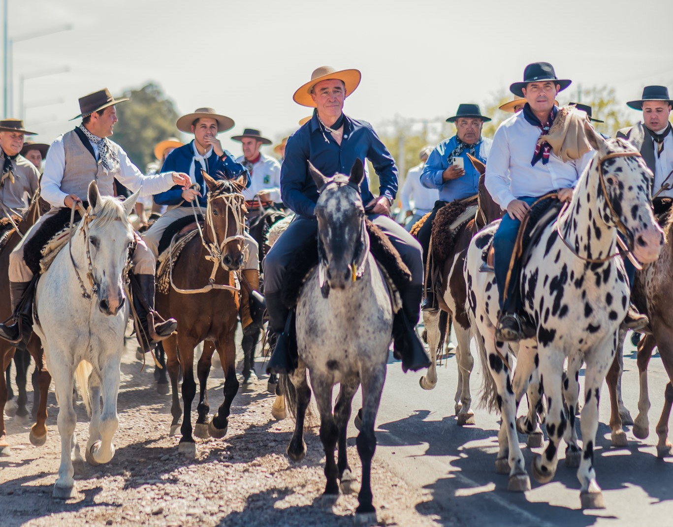 Fabián Martín participó de la Cabalgata de la Fe