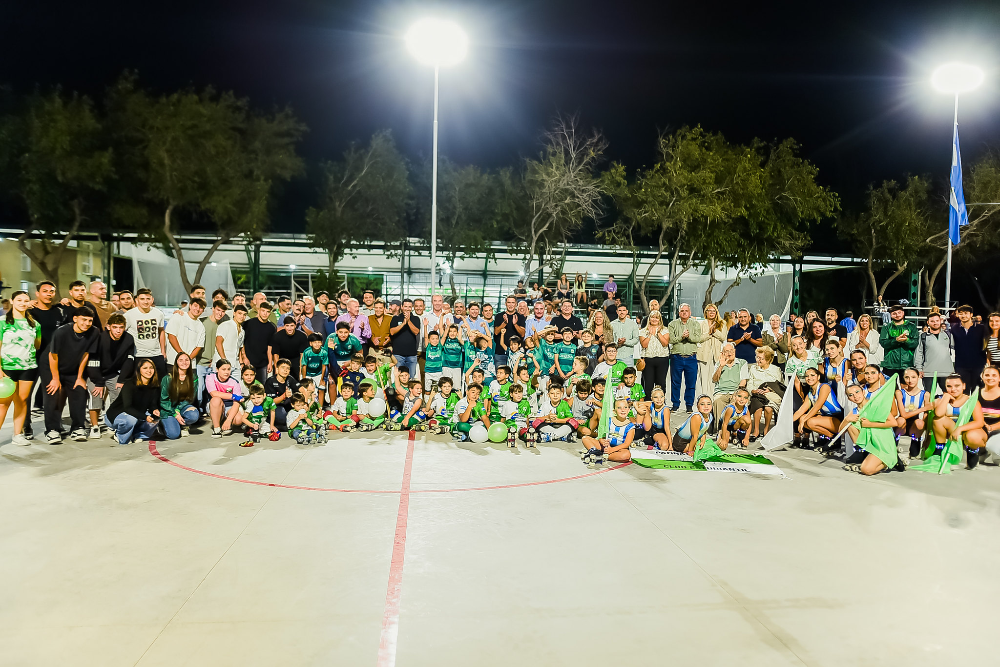 Inauguración del nuevo playón multideportivo del Club Estudiantil