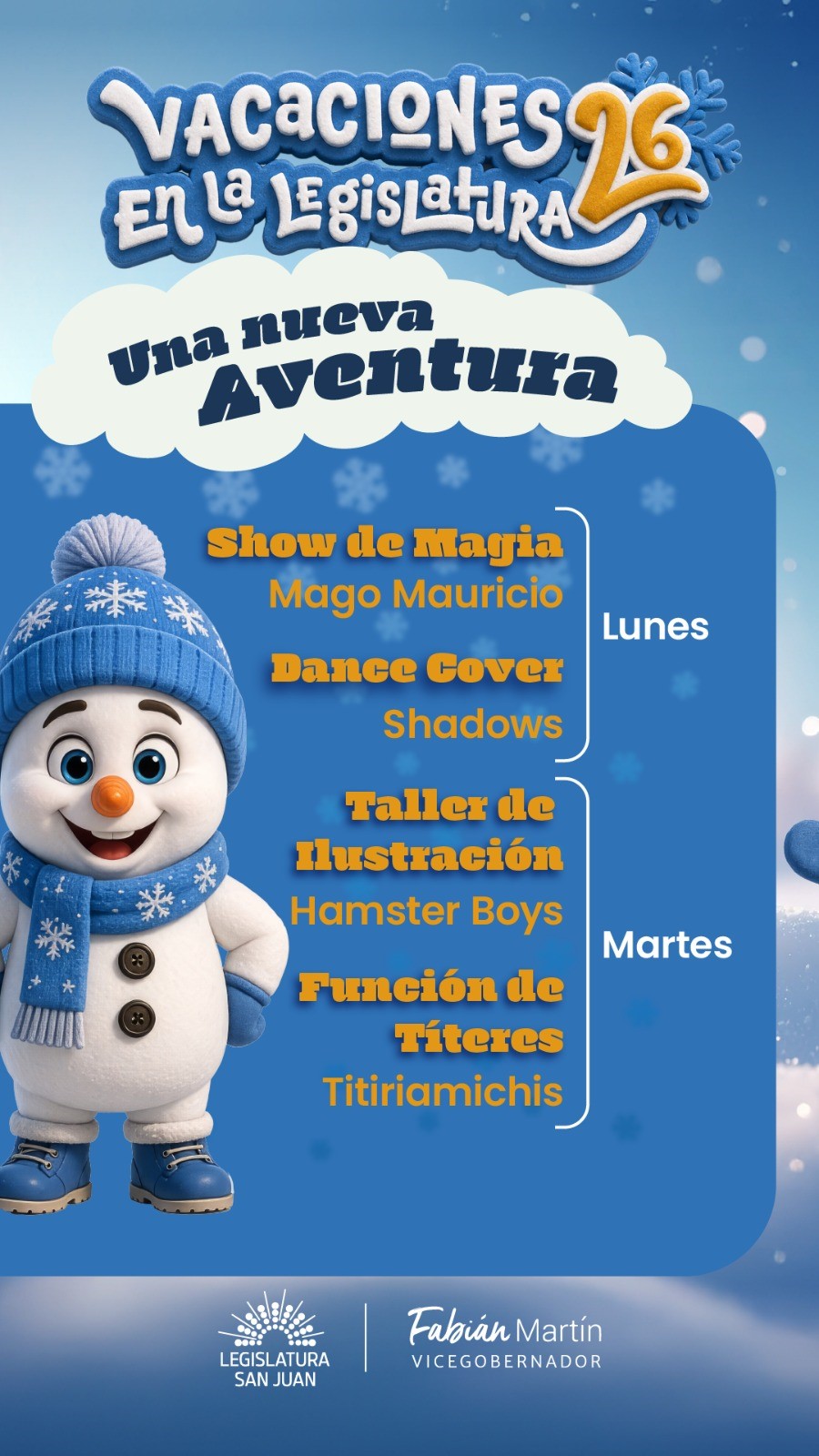 Vacaciones de invierno: viví una nueva aventura en la Legislatura